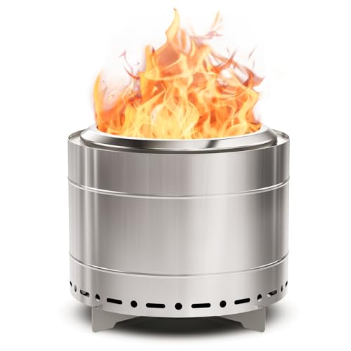Panovue 19.5 inch Smokeless Fire Pit with Carry Bag